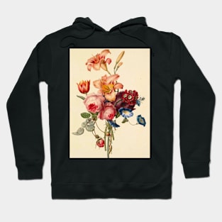 Love art line flower Hoodie